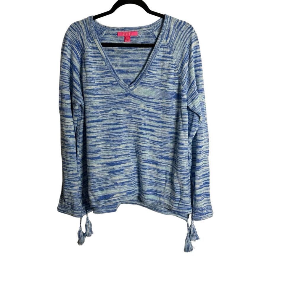 Lilly Pulitzer Jody Sweater High Tide Space Dye Size XL